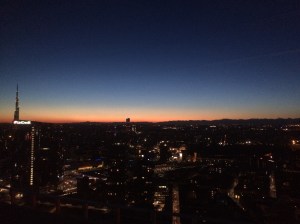 panorama milanese dalla torre del palazzo della Regione