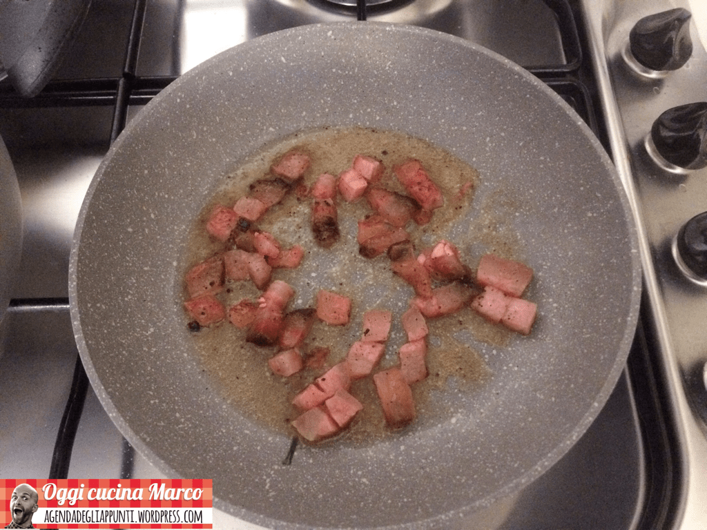 Guanciale amatriciano in padella