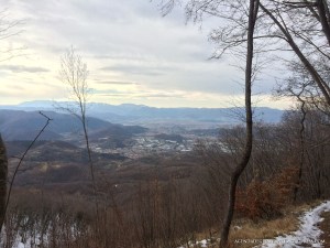 Vista di santa rufina in provincia di rieti scattata da uno dei sentieri che si possono utilizzare per salire o scendere dal monte terminillo