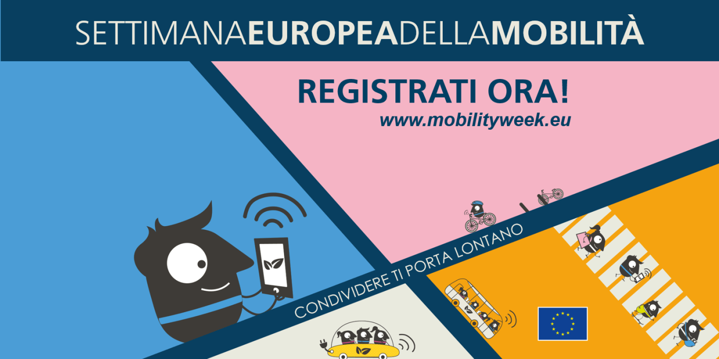 settimana europea mobilità sostenibile condivisione ministero bicicletta sharing caring trasporto pubblico