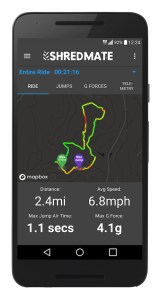 shredmate sensore mtb salti traccia g-spot mountain bike sensor rough trails