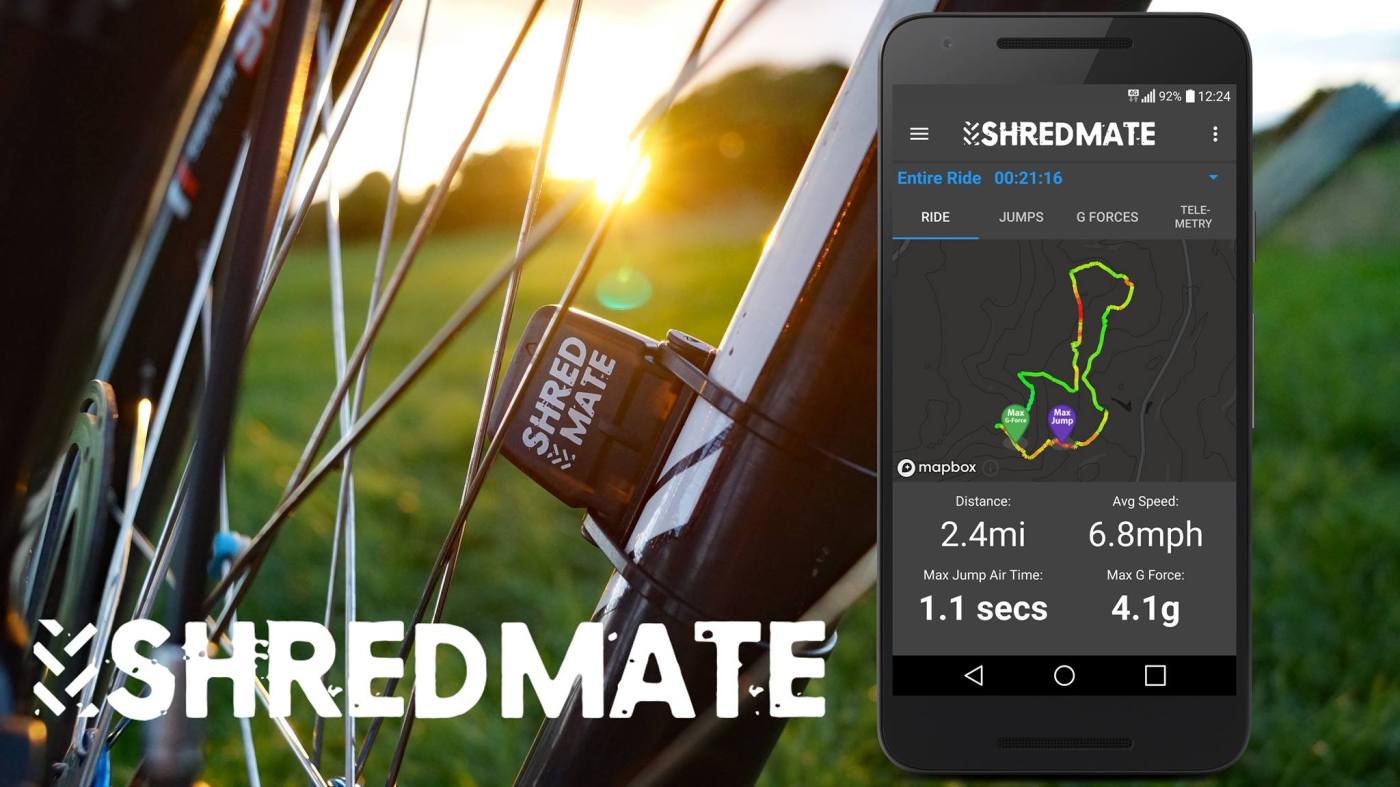shred mate sensore mtb salti traccia g-spot sensor jumps mountain bike kickstarter