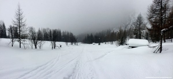 sentiero cascata del isciadu corvara