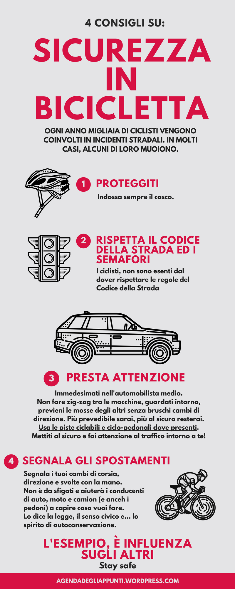 sicurezza bicicletta in città quattro consigli