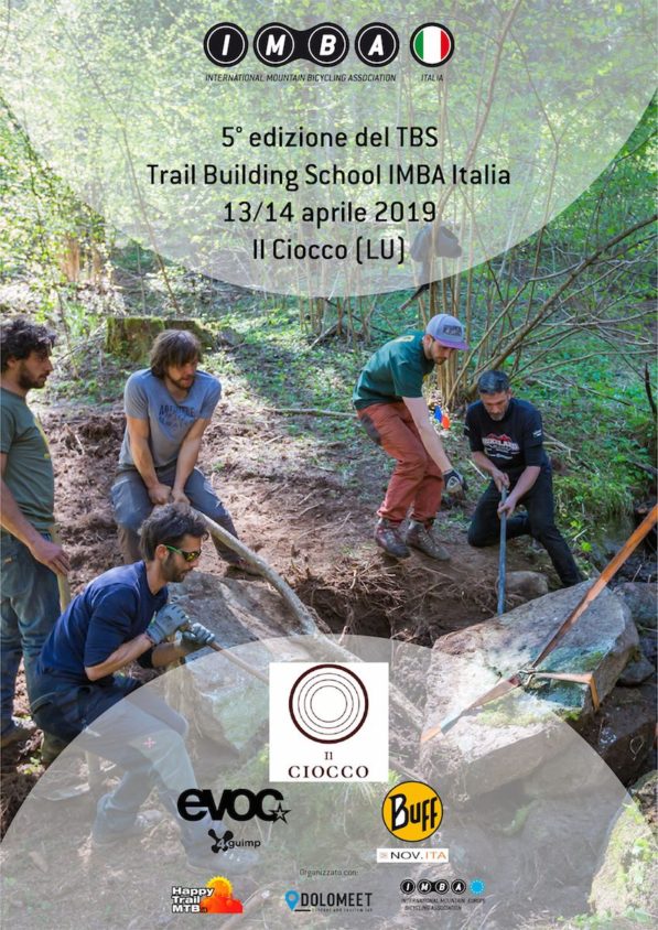 imparare a costruire sentieri per mountain bike al ciocco con imba trail building school