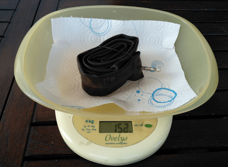 peso di una camera d'aria classica in butile gomma