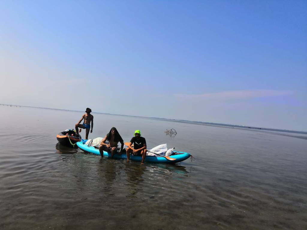 Secca sulla laguna di Venezia in Kayak