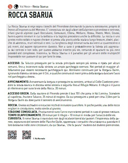 Introduzione vie di arrampicata Rocca Sbarua