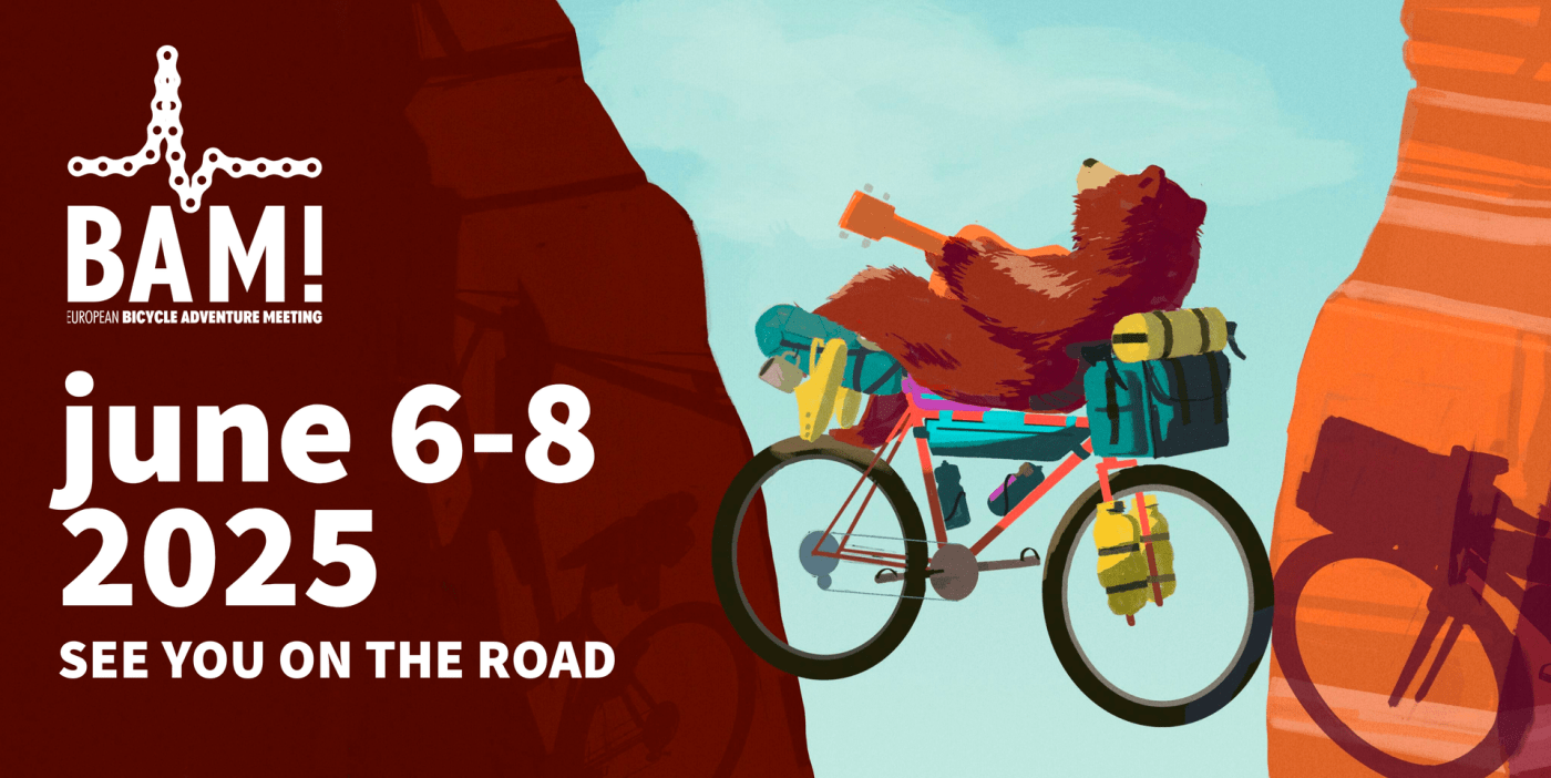 immagine grafica del raduno dei viaggiatori in bicicletta che si svolgerà a Padova